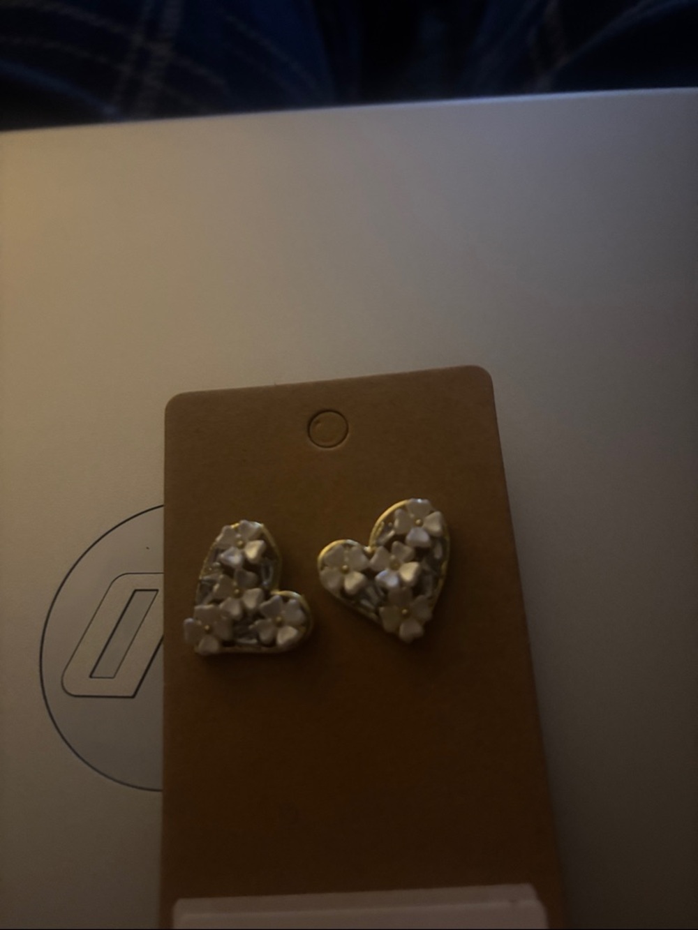 Legacy Gold Heart Earrings with Floral Accents